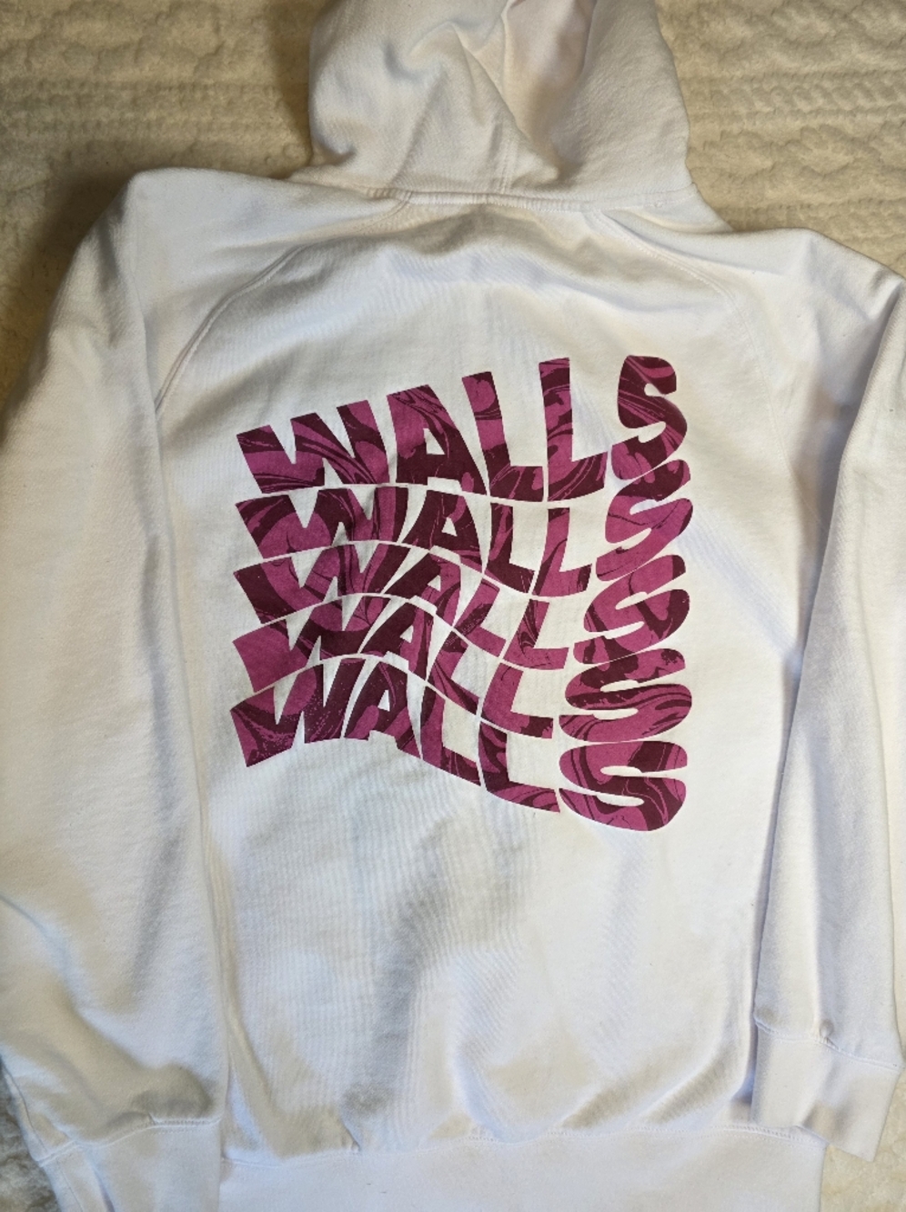 Louis Tomlinson Walls White Hoodie XL